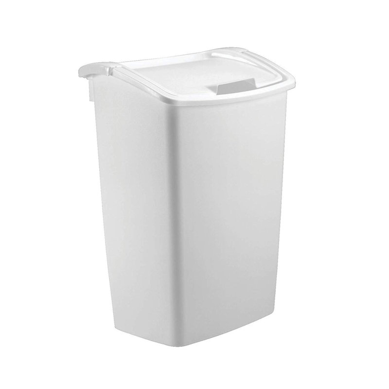 Rubbermaid Dual Action 11.25 Gallon Swing Top Trash Can Wayfair